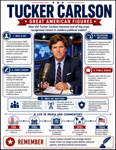 Tucker Carlson I Infographic