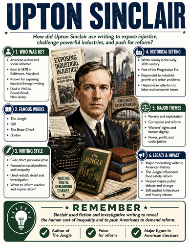 Upton Sinclair I Infographic