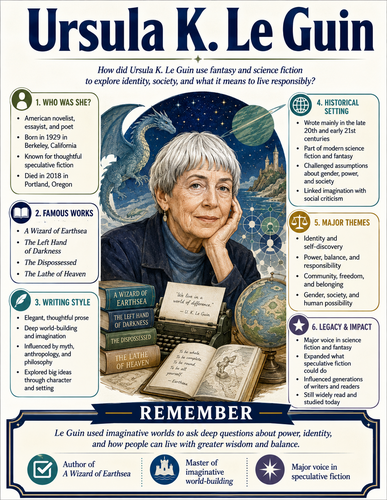 Ursula K. Le Guin I Infographic