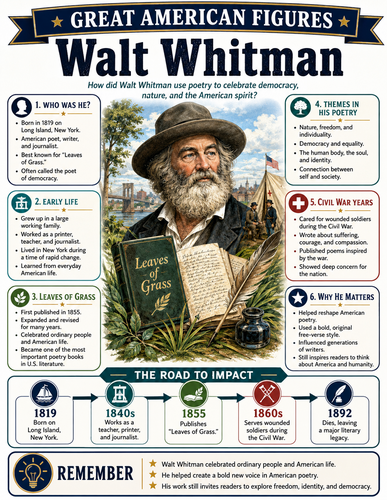 Walt Whitman I Infographic