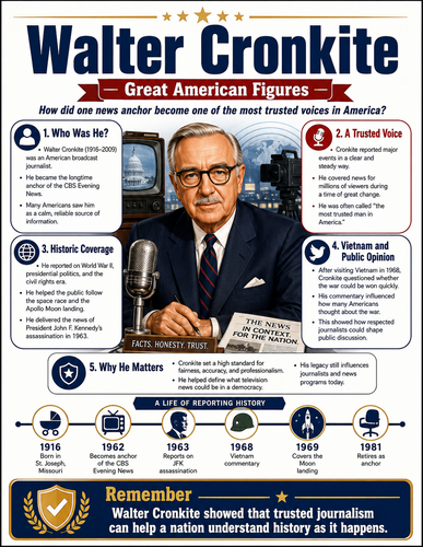 Walter Cronkite I Infographic