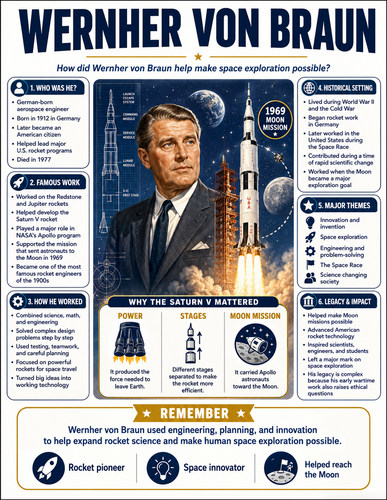 Wernher Von Braun I Infographic