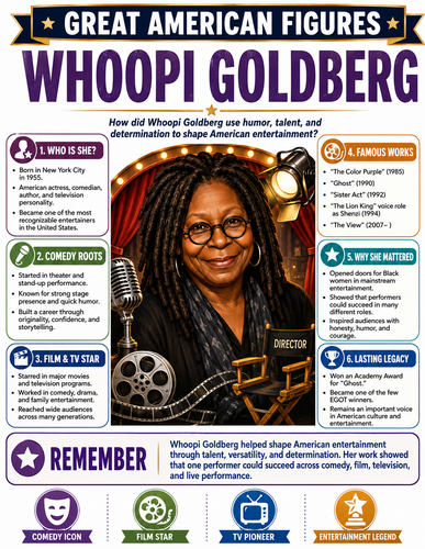Whoopi Goldberg I Infographic