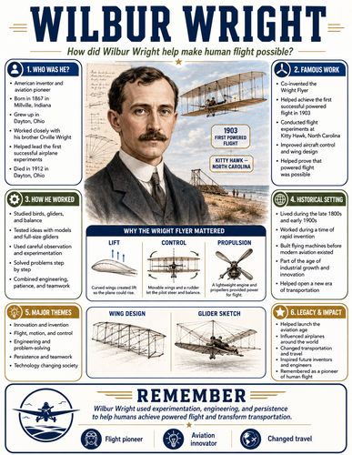Wilbur Wright I Infographic