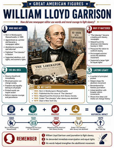 William Lloyd Garrison I Infographic