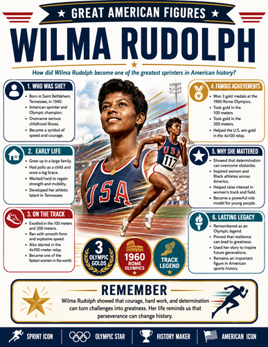 Wilma Rudolph I Infographic