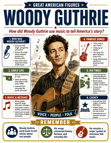 Woody Guthrie I Infographic