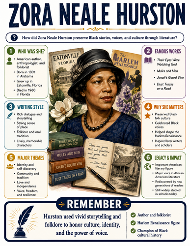 Zora Neale Hurston I Infographic