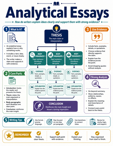 Analytical Essays I English Language I Infographic