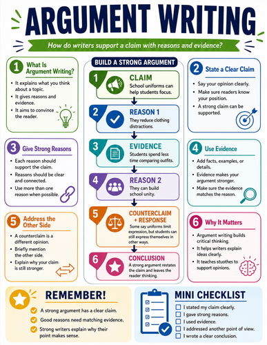 Argument Writing I English Language I Infographic