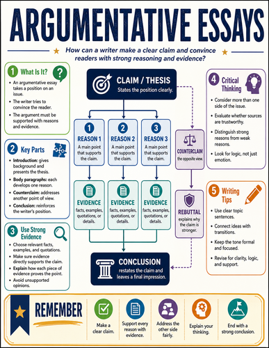 Argumentative Essays I English Language I Infographic