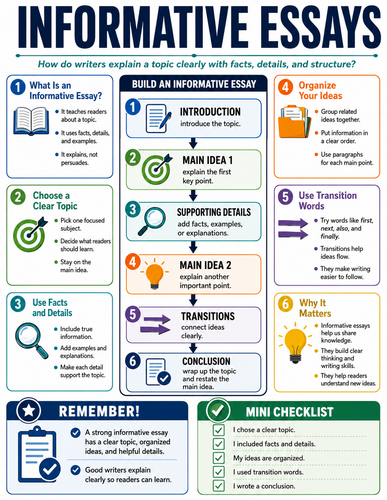 Informative Essays I English Language I Infographic