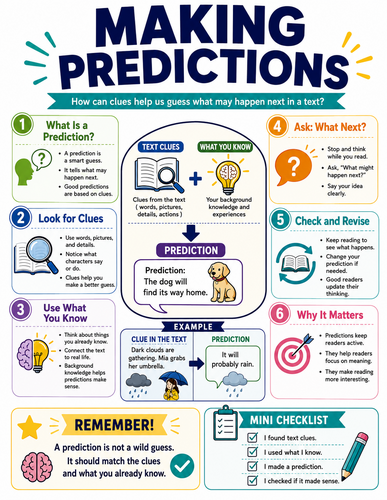 Making Predictions I English Language I Infographic