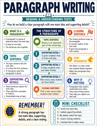 Paragraph Writing I English Language I Infographic