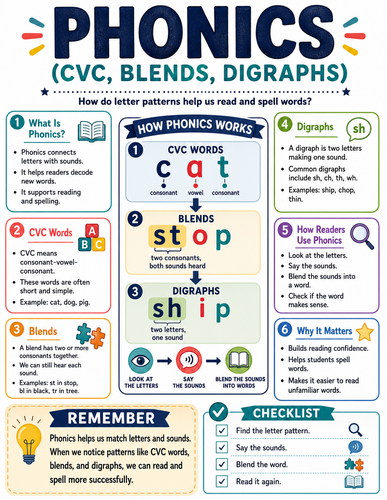 Phonics I English Language I Infographic