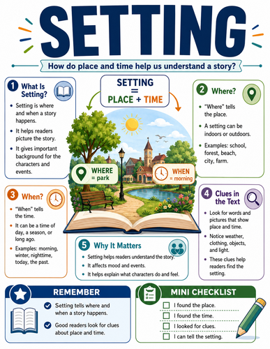 Setting I English Language I Infographic
