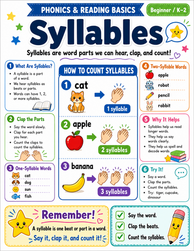 Syllables I English Language I Infographic