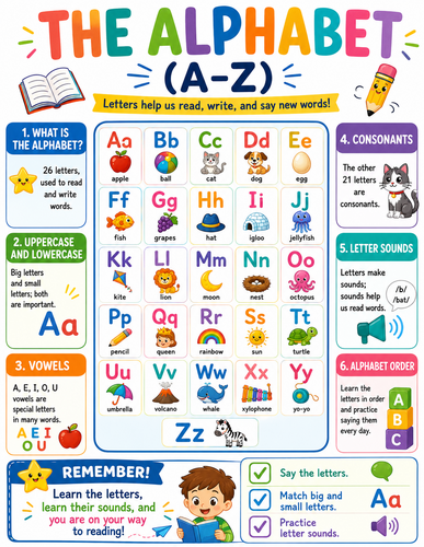 The Alphabet I English Language I Infographic
