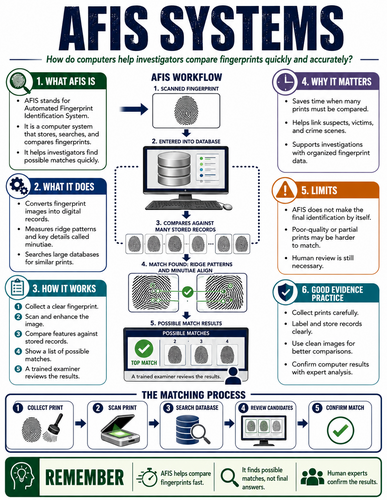 Afis Systems I Forensic Science I Infographic