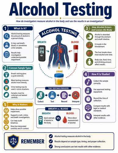 Alcohol Testing I Forensic Science I Infographic