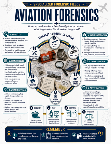 Aviation Forensics I Forensic Science I Infographic