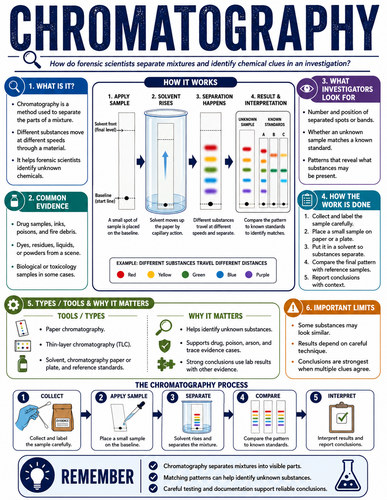 Chromatography I Forensic Science I Infographic