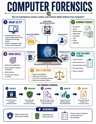 Computer Forensics I Forensic Science I Infographic