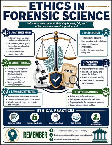 Ethics in Forensic Science I Forensic Science I Infographic