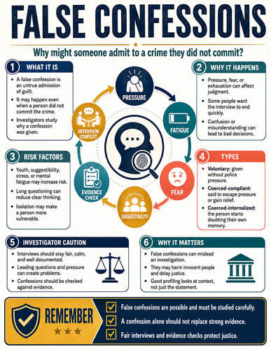 False Confessions I Forensic Science I Infographic
