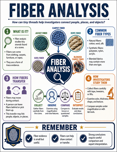 Fiber Analysis I Forensic Science I Infographic