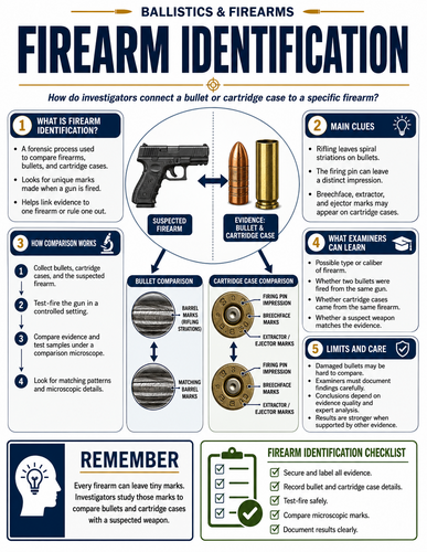 Firearm Identification I Forensic Science I Infographic