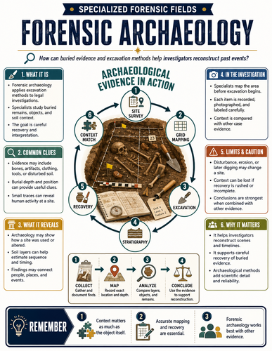 Forensic Archaeology I Forensic Science I Infographic