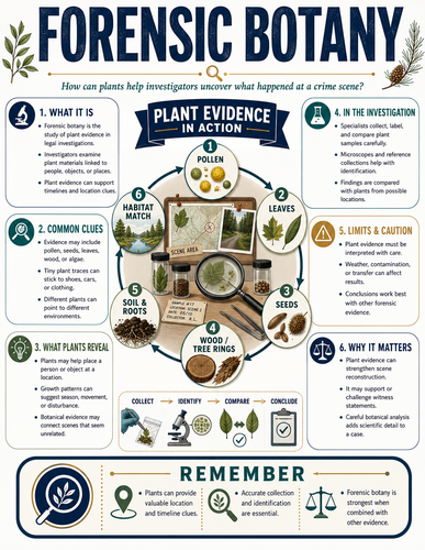 Forensic Botany I Forensic Science I Infographic