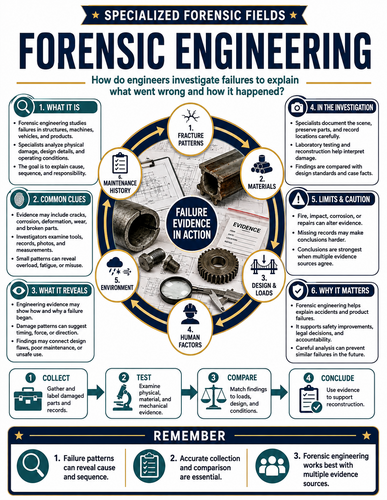 Forensic Engineering I Forensic Science I Infographic