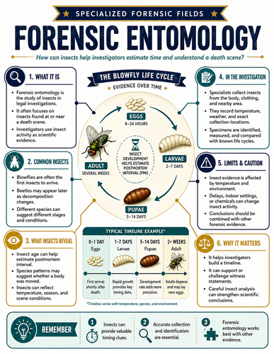 Forensic Entomology I Forensic Science I Infographic
