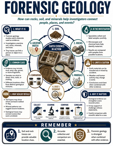 Forensic Geology I Forensic Science I Infographic
