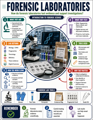 Forensic Laboratories I Forensic Science I Infographic