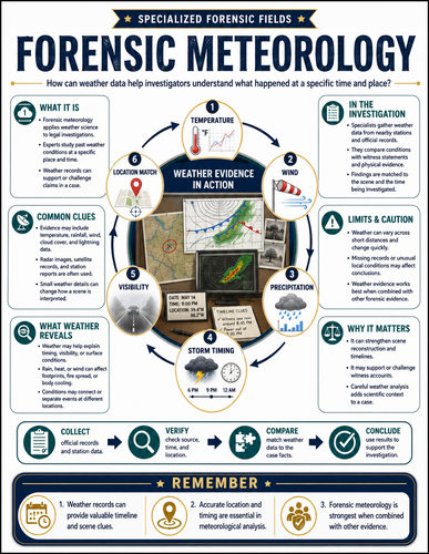 Forensic Meteorology I Forensic Science I Infographic