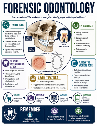 Forensic Odontology I Forensic Science I Infographic