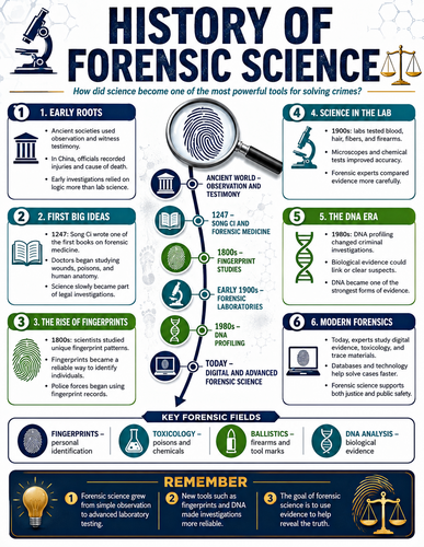History of Forensic Science I Forensic Science I Infographic