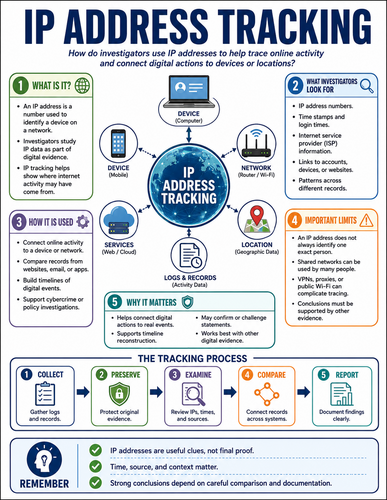 IP Address Tracking I Forensic Science I Infographic