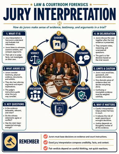 Jury Interpretation I Forensic Science I Infographic