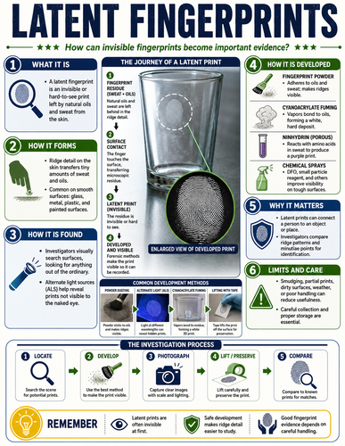 Latent Fingerprints I Forensic Science I Infographic