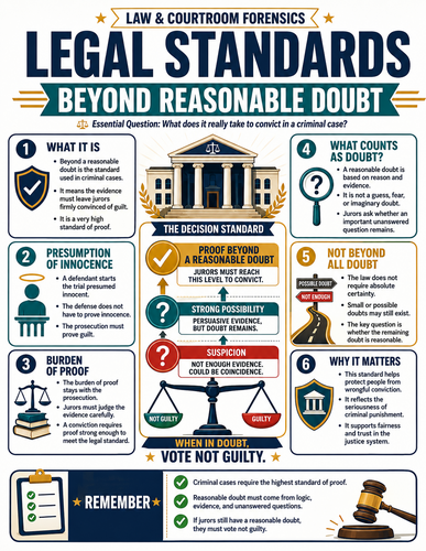 Legal Standards I Forensic Science I Infographic