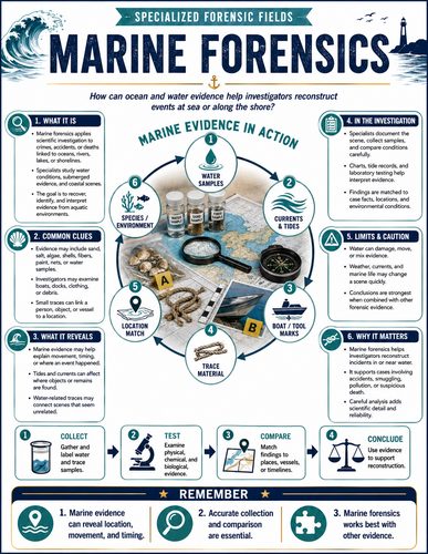 Marine Forensics I Forensic Science I Infographic