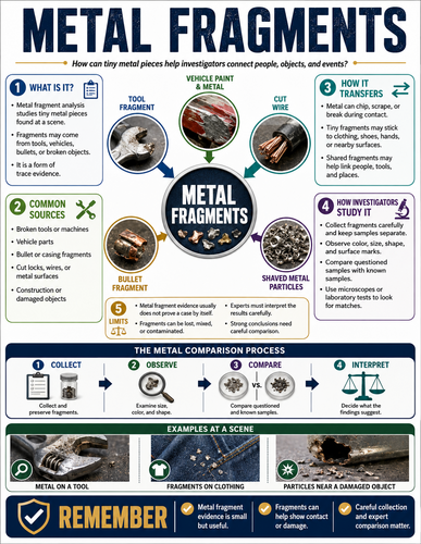 Metal Fragments I Forensic Science I Infographic