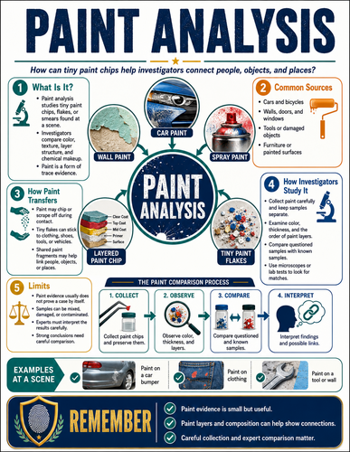 Paint Analysis I Forensic Science I Infographic