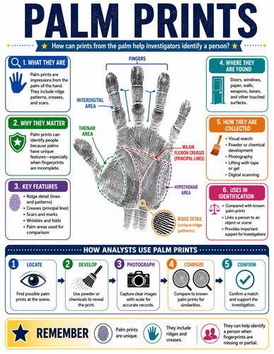 Palm Prints I Forensic Science I Infographic