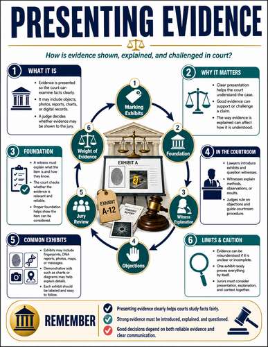 Presenting Evidence I Forensic Science I Infographic
