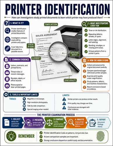 Printer Identification I Forensic Science I Infographic